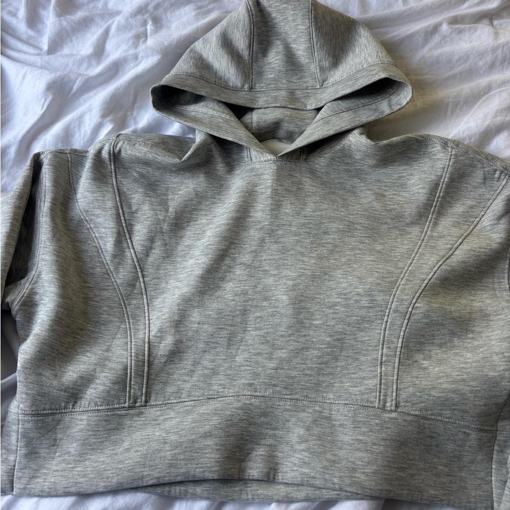 Abercrombie & Fitch YPB Gray Cropped Hoodie